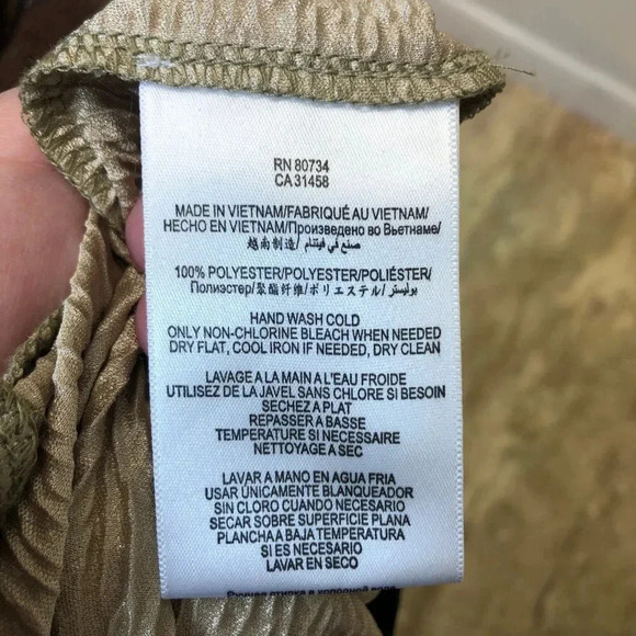 BCBGENERATION Metallic Gold Mini Skirt M - Picture 3 of 5